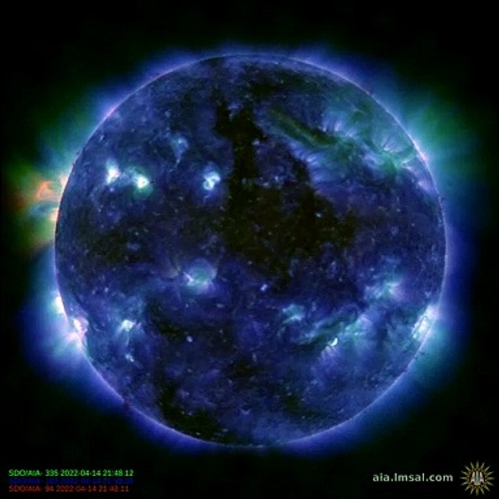 Active Storm on The Sun April 14th 2022