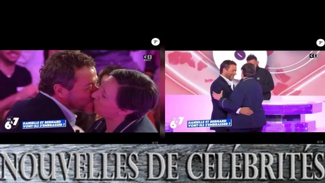 Danielle Moreau et Bernard Montiel s'embrassent dans TPMP, Cyril Hanouna sans voix