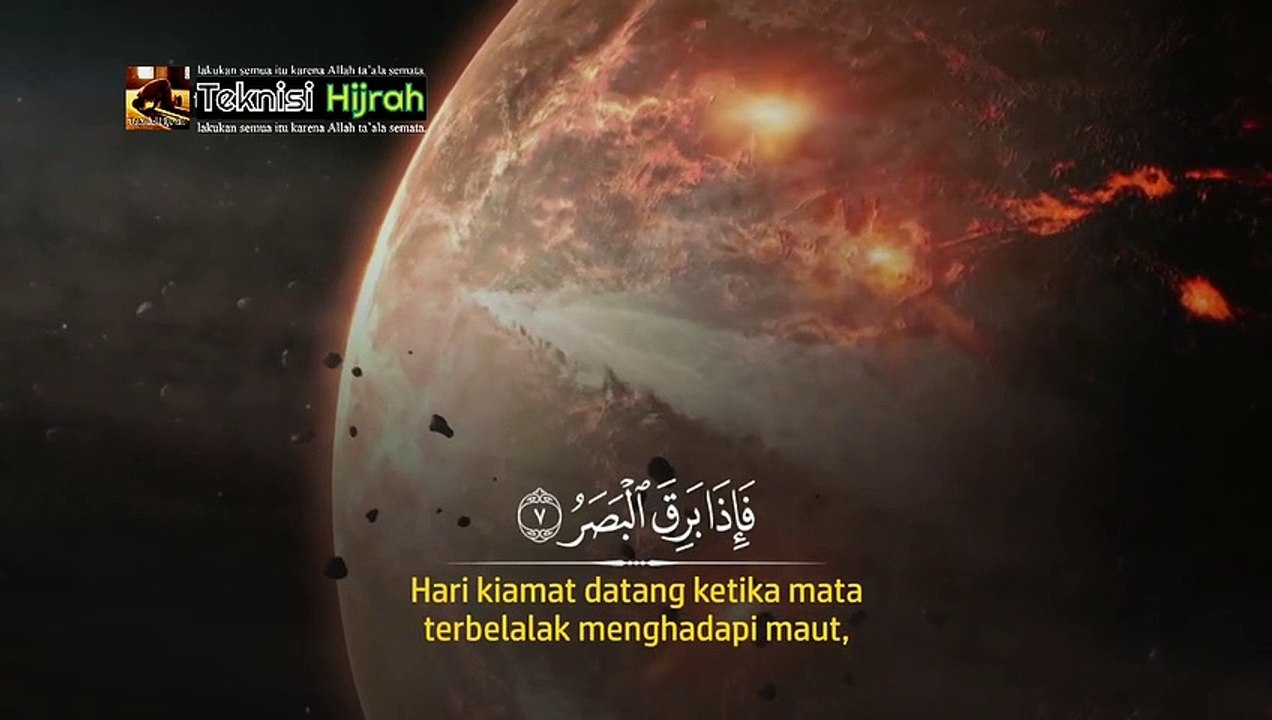 Surah Al-Qiyamah | Mishari Rasyid Al-Afasy | Teknisi Hijrah
