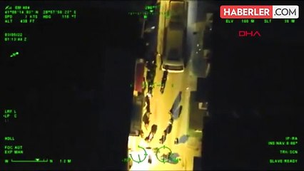 İstanbul'da helikopter destekli göçmen operasyonu!