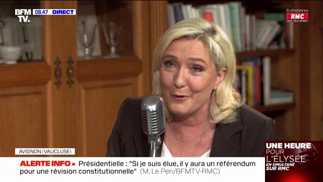 Marine Le Pen affirme qu'elle règlera le problème de l'immigration et du communautarisme si elle est élue