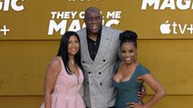 Magic Johnson, Cookie Johnson “They Call Me Magic” Red Carpet Premiere