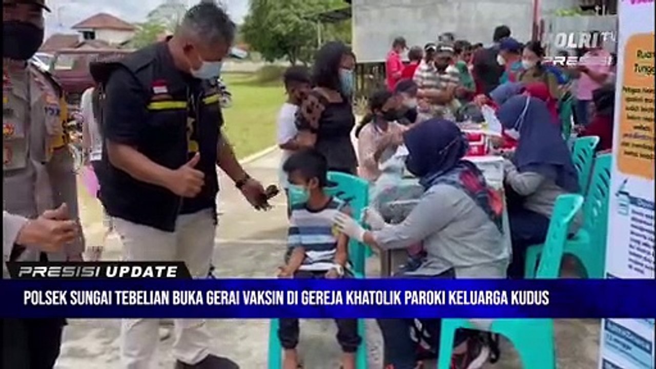 Jelang Perayaan Paskah, Kapolsek Sungai Tebelian buka Gerai Vaksinasi Di Gereja Khatolik Paroki Keluarga Kudus Pandan
