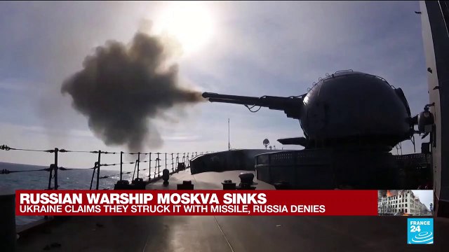 War in Ukraine: Russian flagship sinks after Kyiv claims missile hit