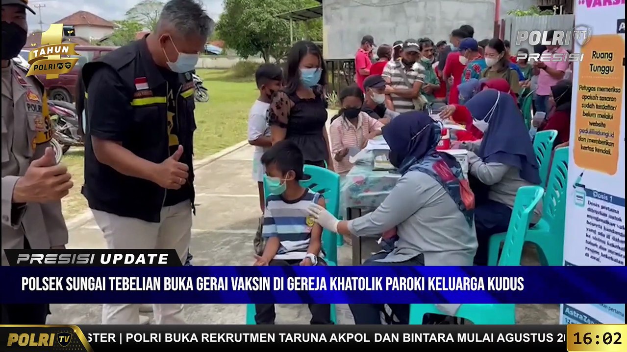 PRESISI UPDATE 16.00 WIB : Jelang Perayaan Paskah, Kapolsek Sungai Tebelian buka Gerai Vaksinasi Di Gereja Khatolik Paroki Keluarga Kudus Pandan
