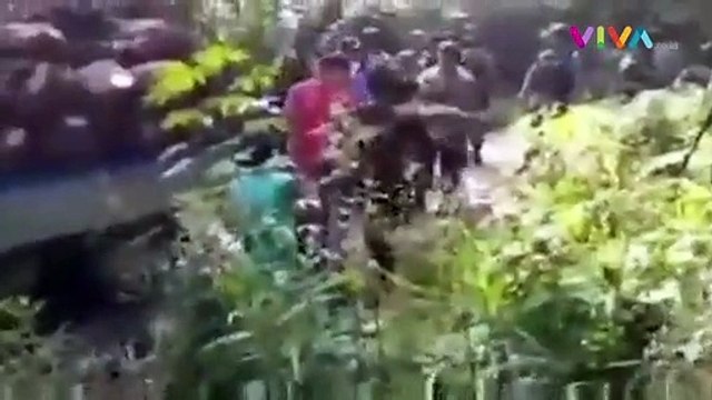 Buset! Polisi Kocar Kacir Dikejar Warga Saat Patroli