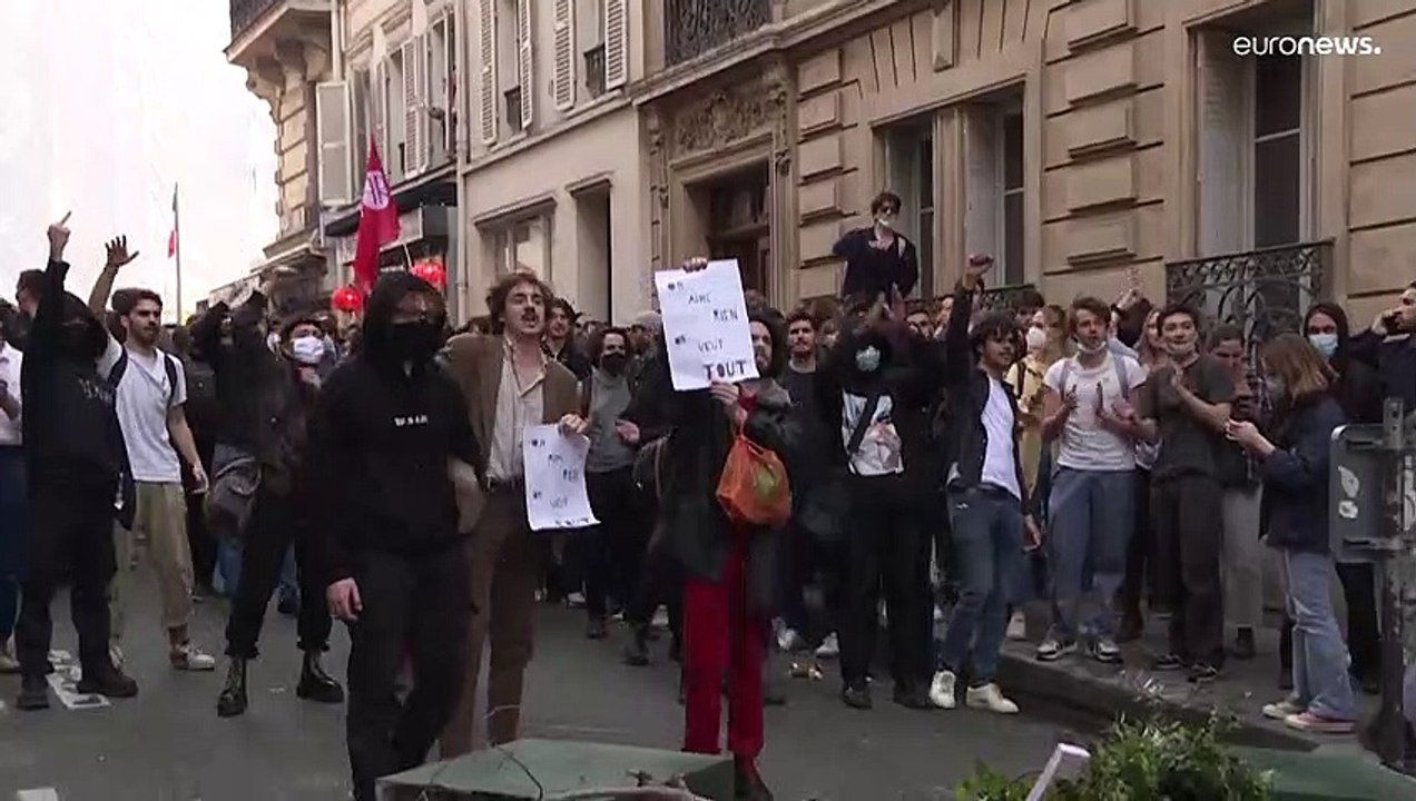 Clash der Generationen? Protest in Paris: "Weder Macron noch Le Pen"