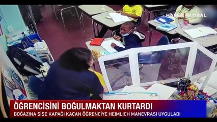 Öğrencisinin hayatını kurtardı