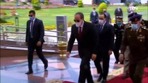 الرئيس السيسي يصل مسجد المشير طنطاوي لأداء صلاة الجمعة