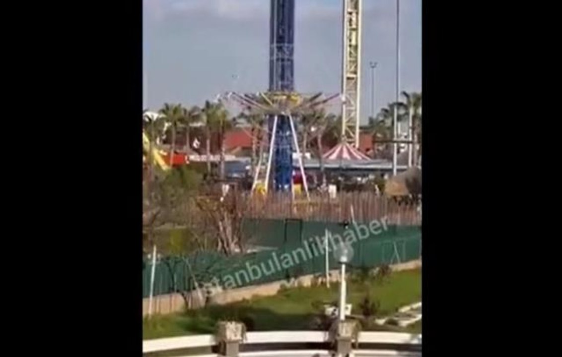 İstanbul'da lunaparkta dehşet anları! Uçan salıncakta ölümle burun buruna geldiler, o anlar kamerada