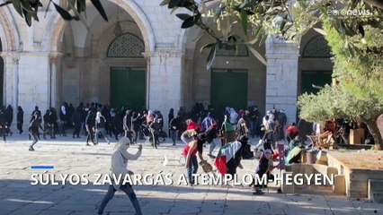 Több mint 300 palesztint vettek őrizetbe a Templom-hegyi zavargások után