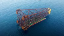 China installs enormous deepwater base structure for oil field in South China Sea