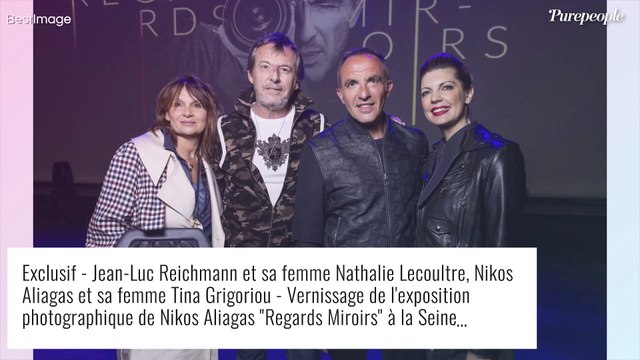 Nikos Aliagas et sa femme Tina Grigoriou : Amandine Petit, Camille Combal... parterre de stars pour son vernissage photo