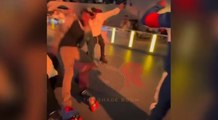 Meek Mill got tripped while he was ice skating with Usher and Floyd Mayweather!