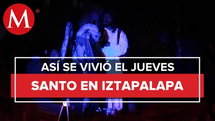 En Jueves Santo, asisten 45 mil personas a representación en Iztapalapa