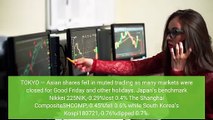 Asian markets fall trading muted with Good Friday holidays
