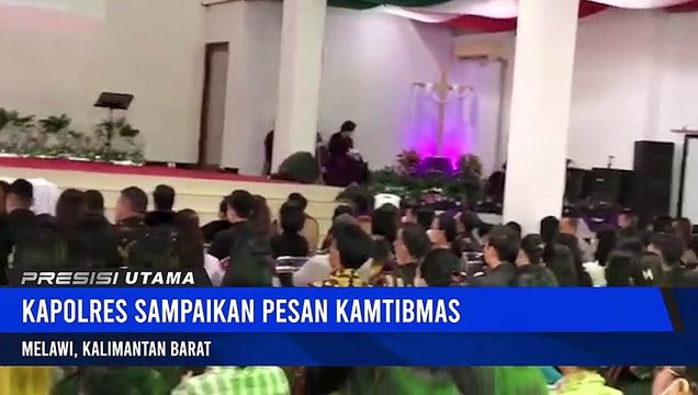 Sampaikan Imbauan di GKII Pintu Elok, Kapolres Melawi Ingatkan Jemaat Pesan Kamtibmas