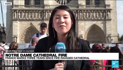 France marks three years since fire ravaged Notre-Dame cathedral