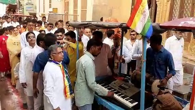 महावीर जयंती पर नागौर में निकली दो शोभायात्रा