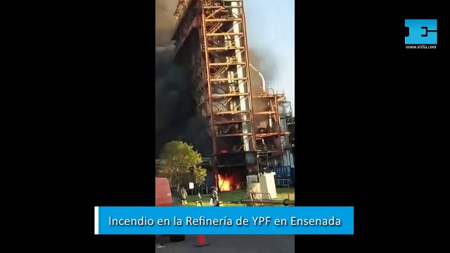 Confirman un incendio en la Refinería de Ensenada: la explicación de YPF