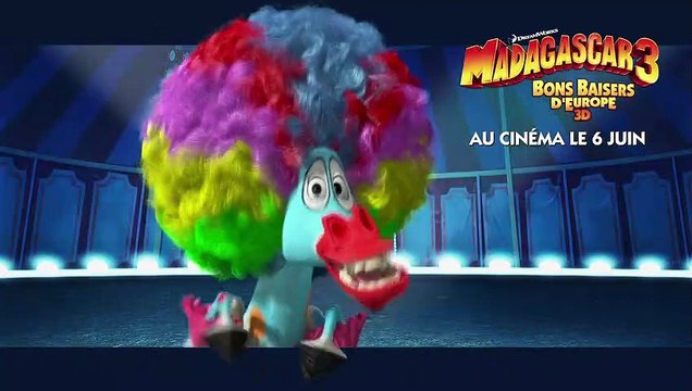 Madagascar 3, Bons Baisers D’Europe Extrait vidéo (4) VF