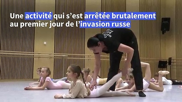 Des enfants ukrainiens réfugiés dansent en toute sécurité à Prague