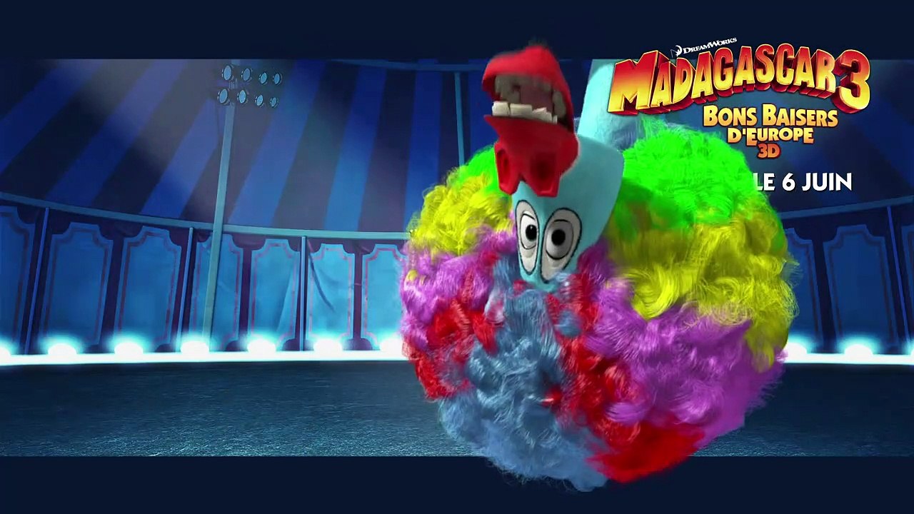 Madagascar 3, Bons Baisers D’Europe Extrait vidéo (6) VF