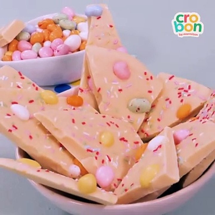 Tablettes au chocolat blanc pour Pâques maison