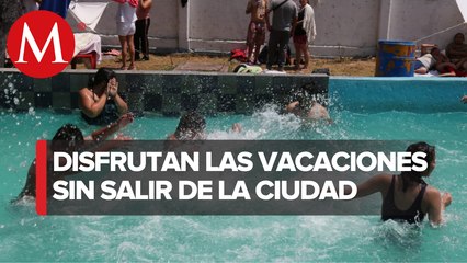 Habitantes de CdMx abarrotan balnearios en Semana Santa