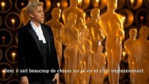Oscars 2014 - Le discours d'Ellen DeGeneres en VOST