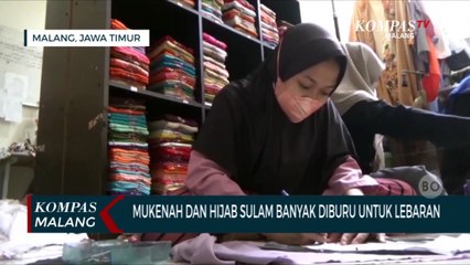 Download Video: Cantik dan Eksklusif, Mukena dan Hijab Sulam Laris Diburu Untuk Lebaran