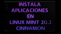 Instala aplicaciones en Linux Mint 20.3 Cinnamon