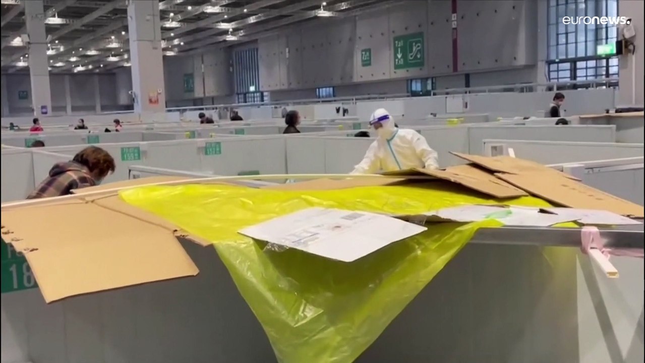 Covid in Shanghai: 100 riesige Hallen als Behelfskrankenhäuser