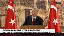 Cumhurbaşkanı Erdoğan, şiddet mağduru ailelerle iftar programında açıklamalarda bulundu