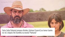 Novela 'Pantanal': Guta provoca Alcides e depois humilha o peão. 'Te quero longe de mim!'