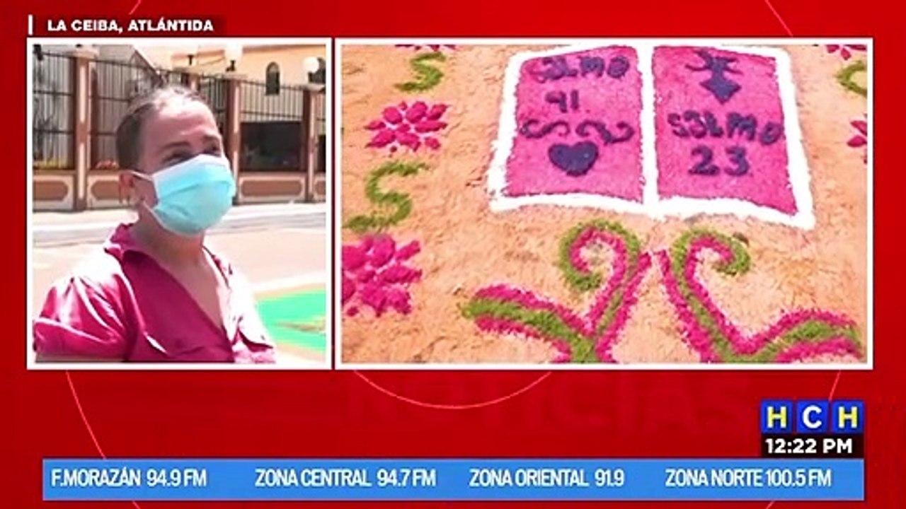 Calles y avenidas se visten de colores este Viernes Santo con las tradicionales alfombras