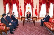Cumhurbaşkanı Erdoğan, IKBY Başbakanı Barzani ile bir araya geldi! Görüşmede MİT Başkanı Hakan Fidan da bulundu
