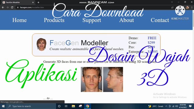 Cara Download Aplikasi Desain Wajah 3D Facegen Modeller