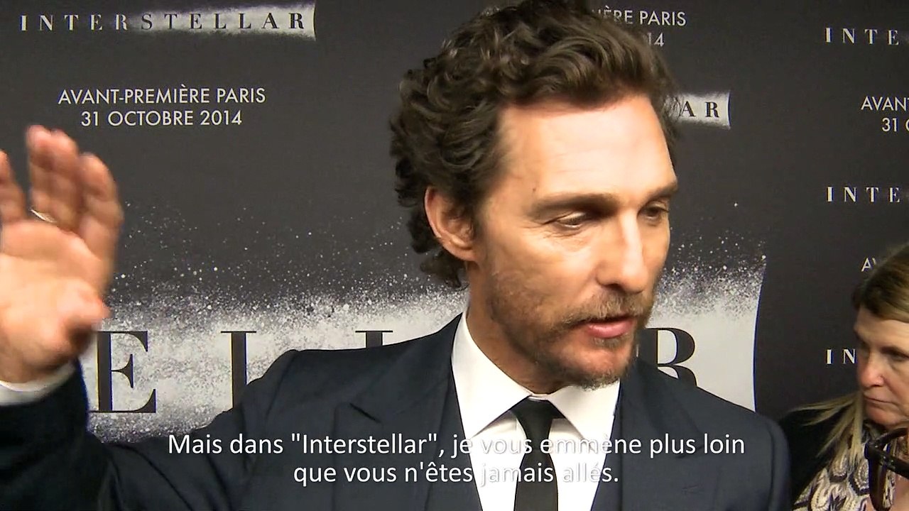 Interstellar : Matthew McConaughey et Christopher Nolan sur le tapis rouge