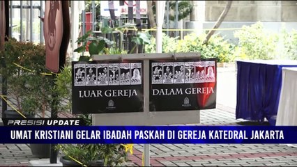 Umat Kristiani Gelar Ibadah Minggu Paskah di Gereja Katedral Jakarta Dengan Kapasitas 75 Persen
