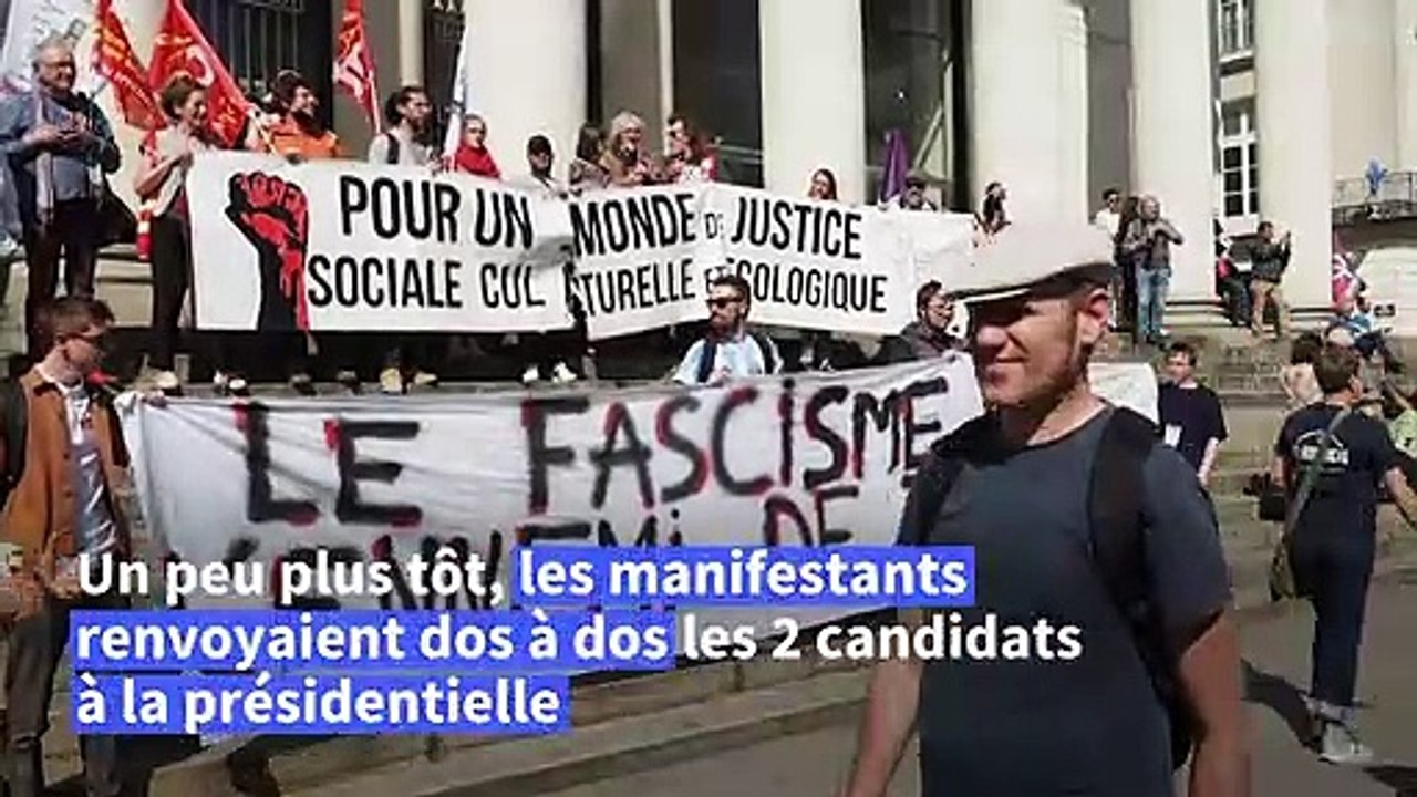 Nantes: échauffourées entre police et manifestants lors d'une marche contre l'extrême droite