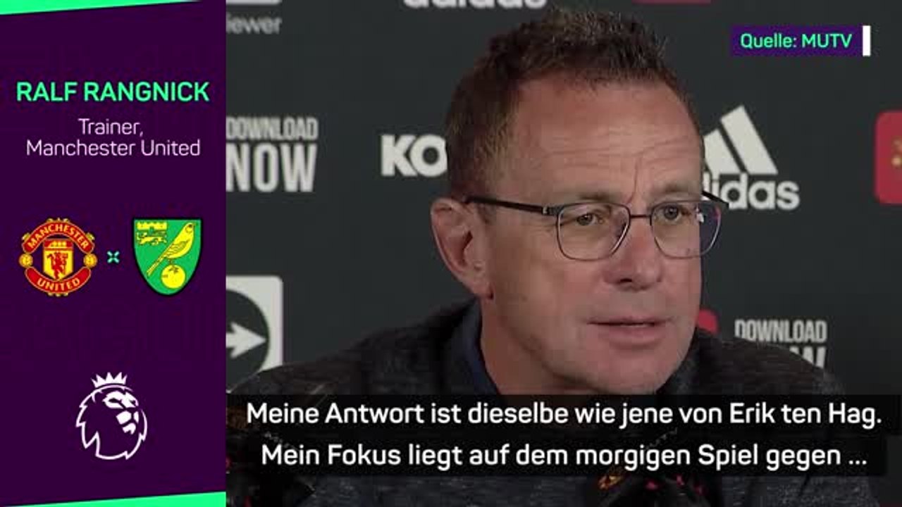 Rangnick: Macht keinen Sinn, über ten Hag zu reden