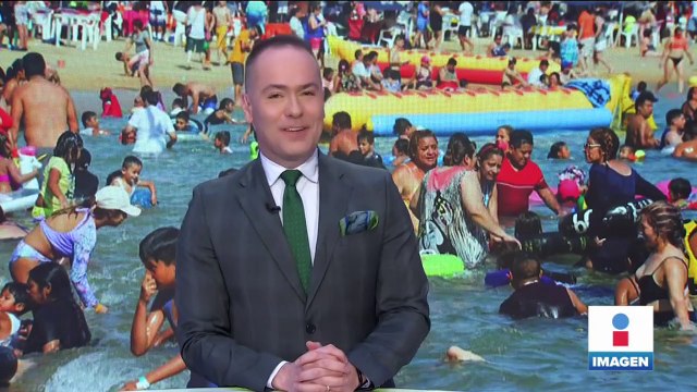 ¡Llenas! Así lucen las playas de Acapulco este Viernes Santo