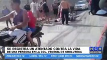 Mientras iba en marcha desde otra motocicleta atentan contra un hombre en colonia de Choluteca