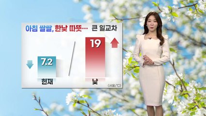 [날씨] 주말 아침 쌀쌀, 낮 따뜻...큰 일교차 / YTN