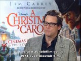 Jim Carrey, Colin Firth, Robert Zemeckis Interview : Le Drôle de Noël de Scrooge