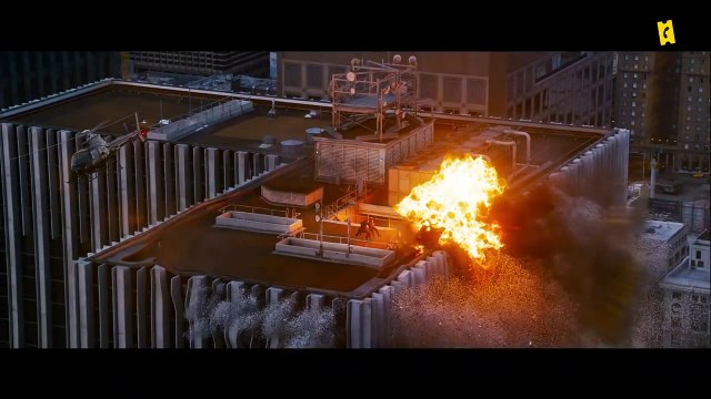 Le saut impressionnant de Keanu Reeves et Carrie-Anne Moss