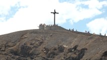 Turistas extranjeros visitan parque nacional Volcán Masaya