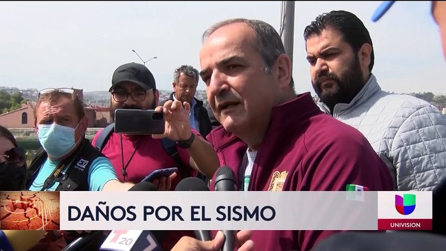 Se presentaron algunos daños en un puente de Tijuana debido al reciente sismo.