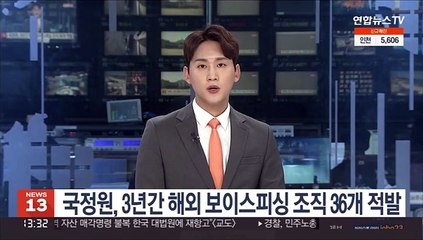 국정원, 3년간 해외 보이스피싱 조직 36개 적발
